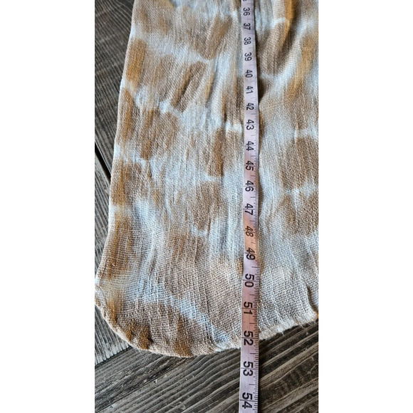 Elan Womens Maxi T-Shirt Dress One Size Dusty Rose Tan Tie Dye V-Neck Beach Boho - Picture 10 of 10